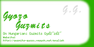 gyozo guzmits business card